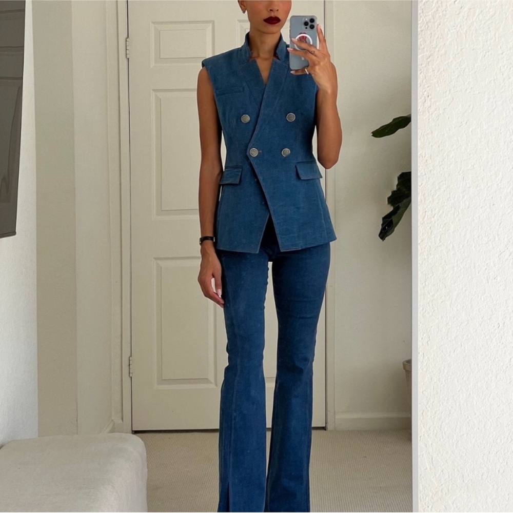Veronica Beard Amika Denim Vest